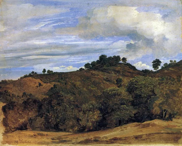 Landscape Near Olevano: La Serpentara
