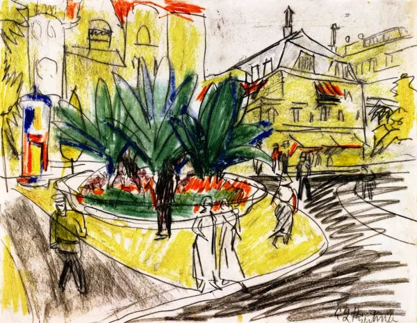 The Bosquet in Albertplatz in Dresden