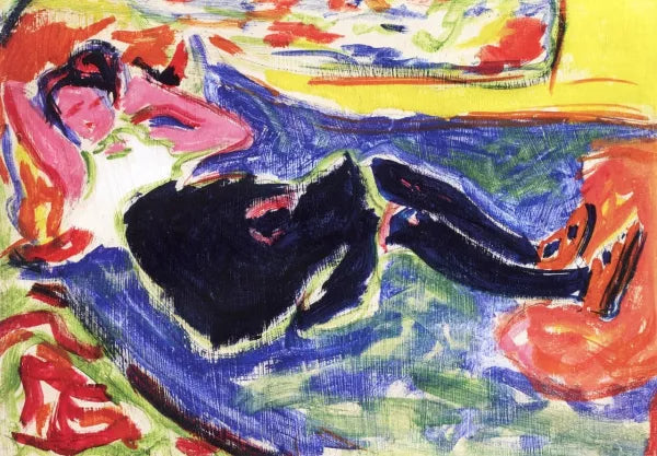 Woman with Black Stockings