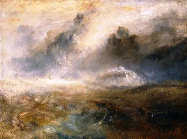 Rough Sea with Wreckage