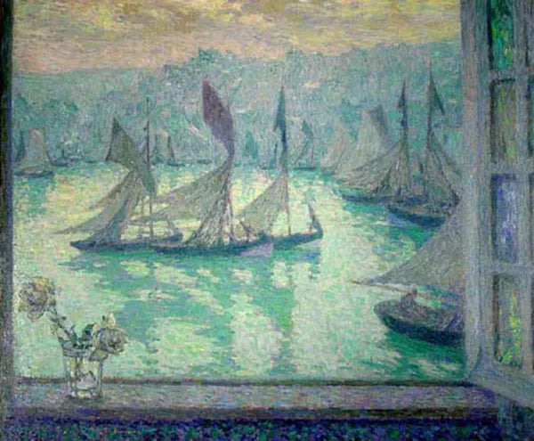 Window at the Port of Honfleur