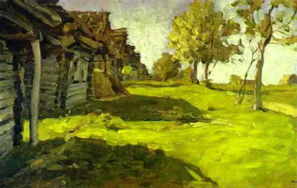 Sunny Day. A Village