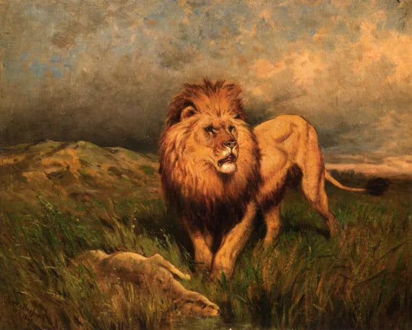 Lion and Prey also known as The Kill