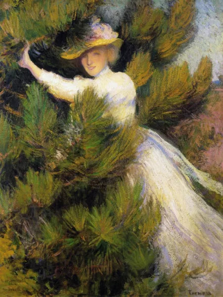 Summer Idyll also known as Girl and Pine Trees