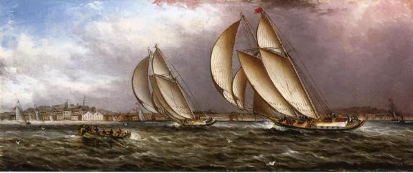 Yacht Race in Gloucester Harbor