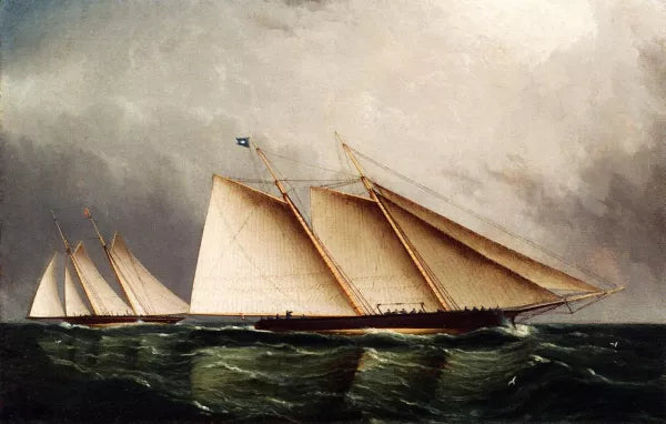 Yacht 'Dauntless' Racing Toward Victory