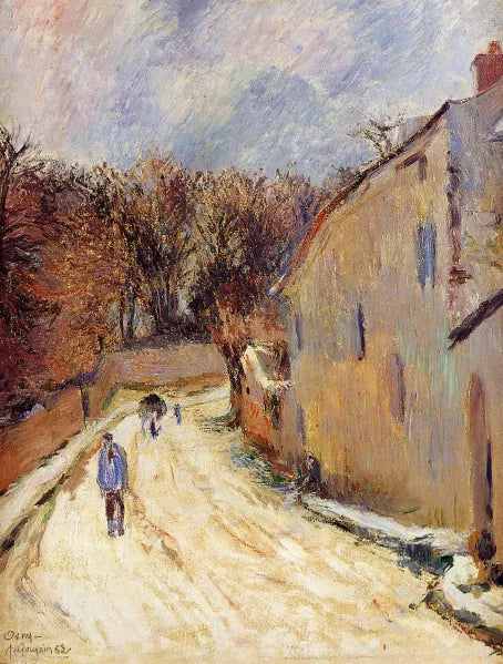 Osny, Rue de Pontoise, Winter