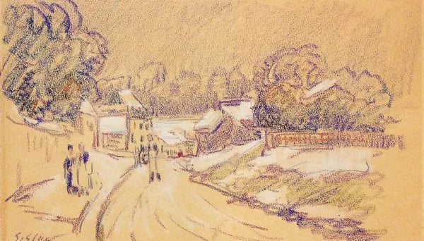 Early Snow at Louveciennes