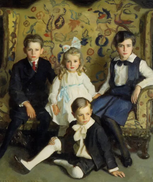 A Family Portrait of Four Children