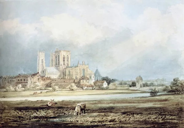 York Minster from the South-East, with Layerthorpe Bridge
