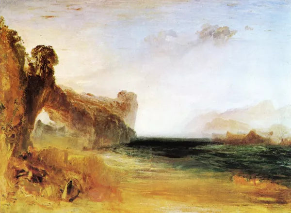 Rocky Bay with Figures