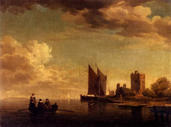Two Views of Blankenburg Castle Off he Coast of Flanders Pic 1