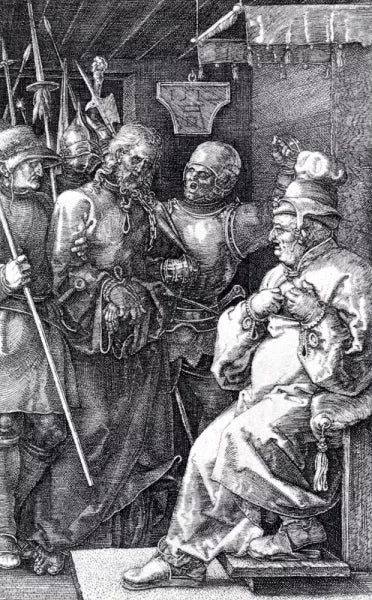 Christ Before Caiaphas Engraved Passion