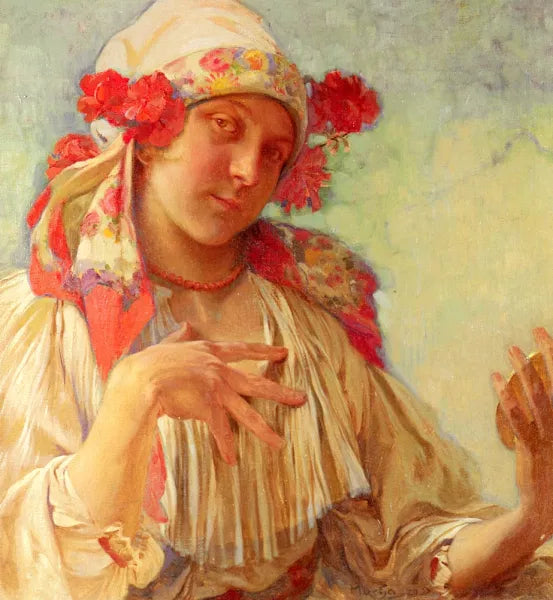 Young Girl in a Moravian Costume