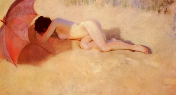 Nu Sous Un Parasol