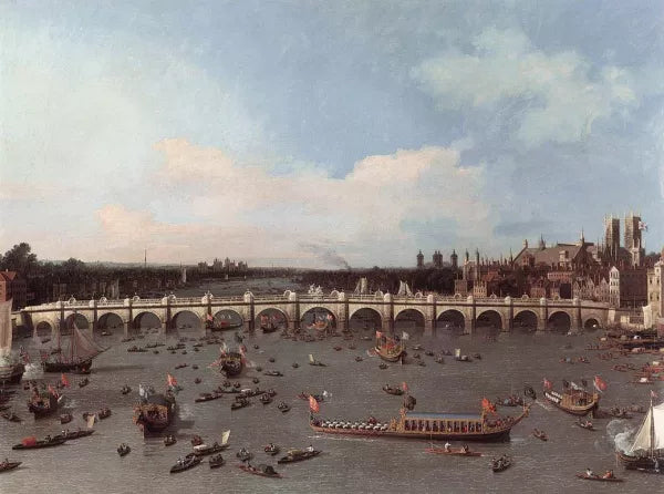 London: Westminster Bridge from the North on Lord Mayor's Day