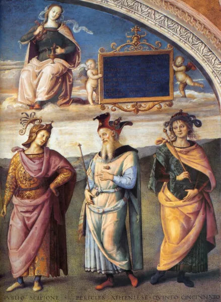 Famous Men of Antiquity Detail