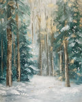 Golden Winter Forest